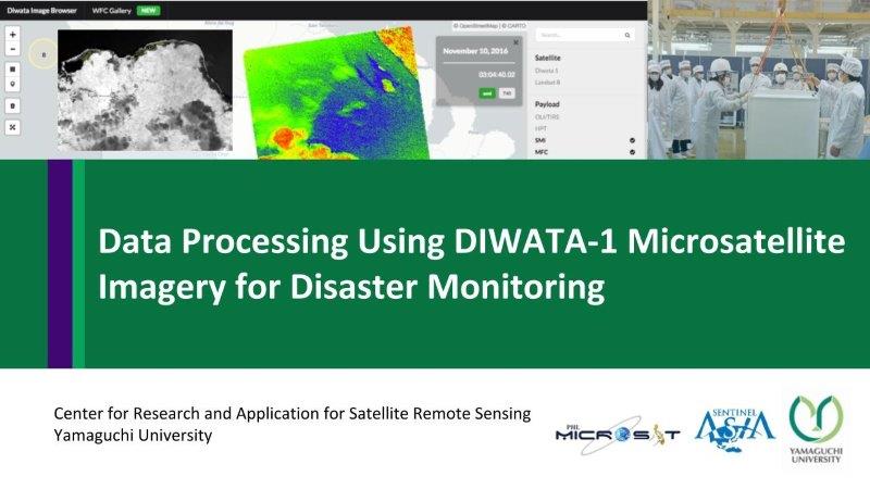 Data Processing Using DIWATA-1 Microsatellite Imagery for Disaster Monitoring